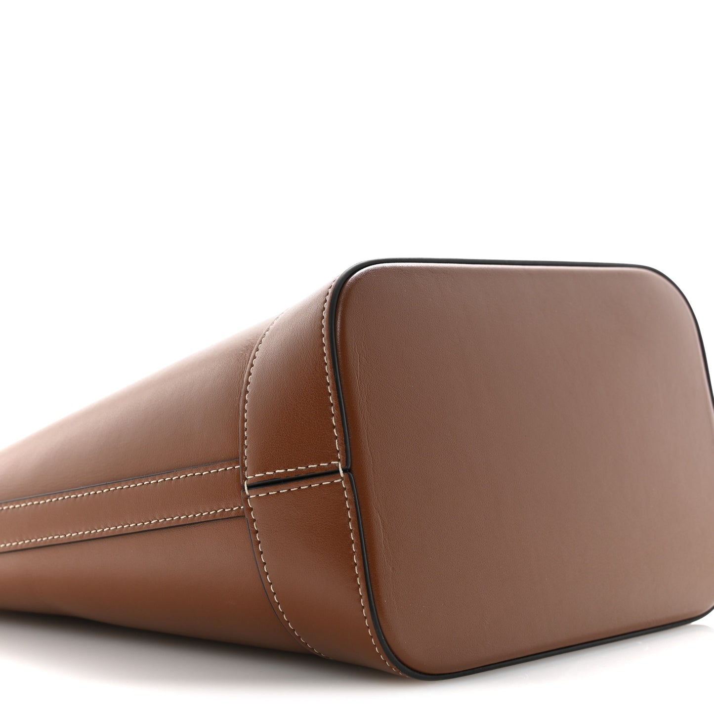 Smooth Calfskin Small Cuir Triomphe Bucket Bag Tan