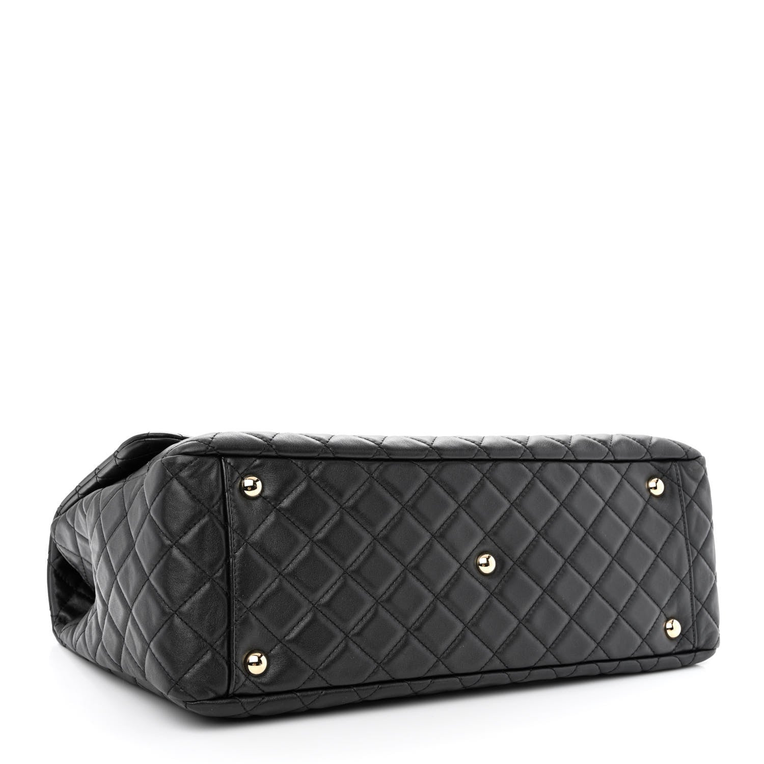 Chanel Calfskin Quilted Small XXL Travel Flap Bag Black 4 of 10