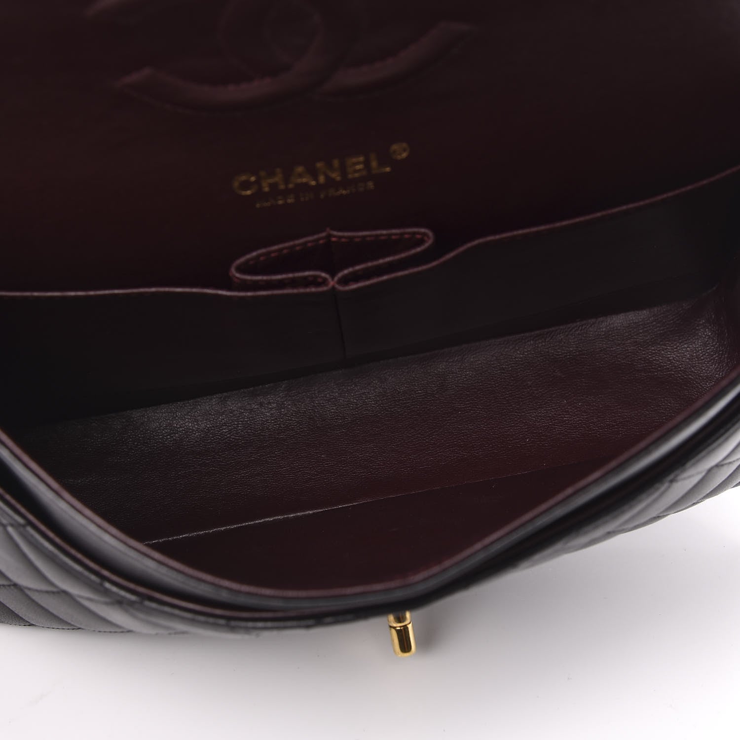 Chanel Lambskin Quilted Medium Double Flap Black 4 of 13