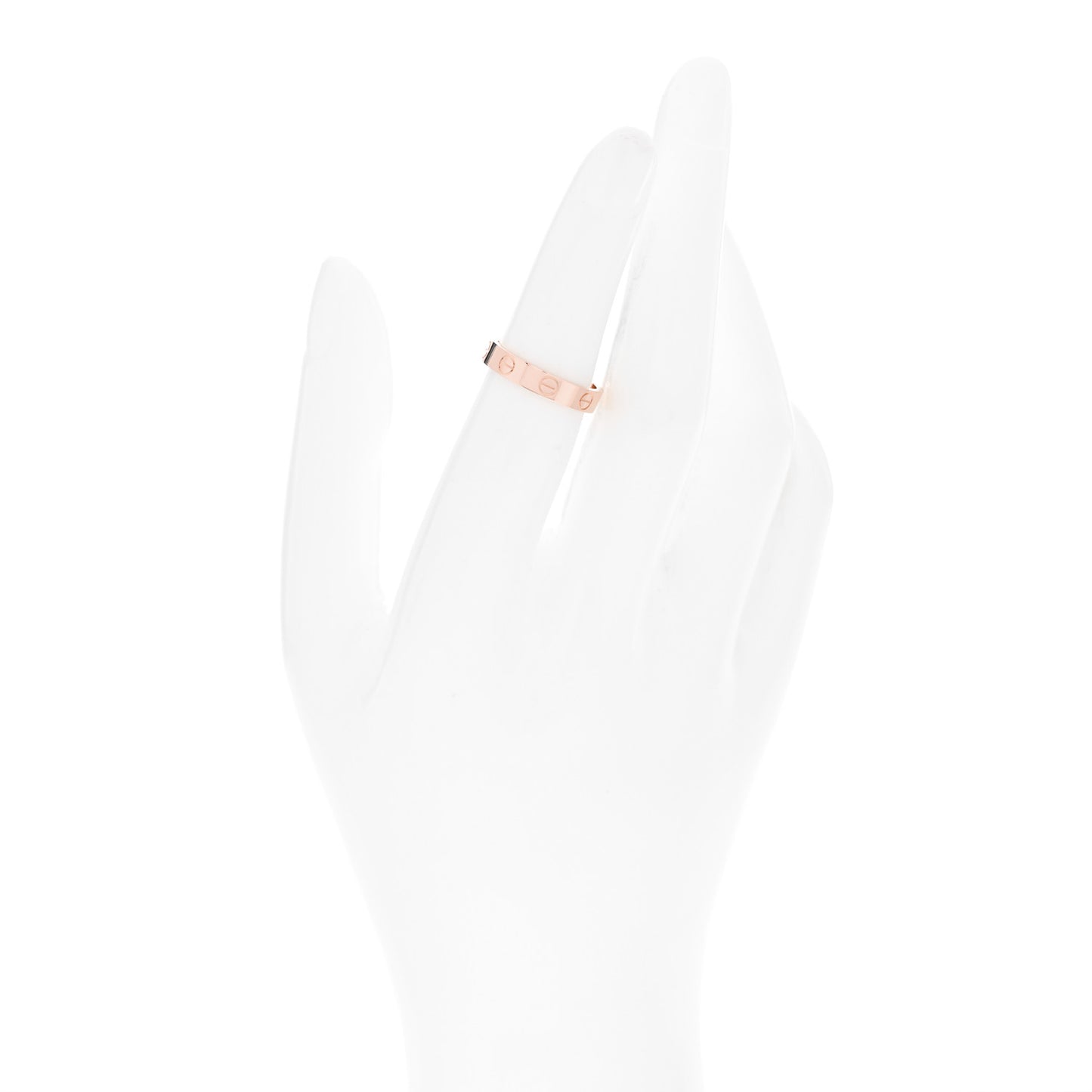 18K Pink Gold 3.5mm LOVE Wedding Band Ring 50 5.25