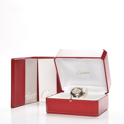 Cartier Stainless Steel Alligator Mother of Pearl 35mm Pasha C Automatic Watch 12 of 13