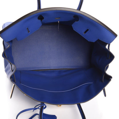 Hermes Togo Birkin 35 Bleu Electrique 16 of 33