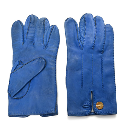 Hermes Lambskin Clous de Selle Gloves 8 2 of 4