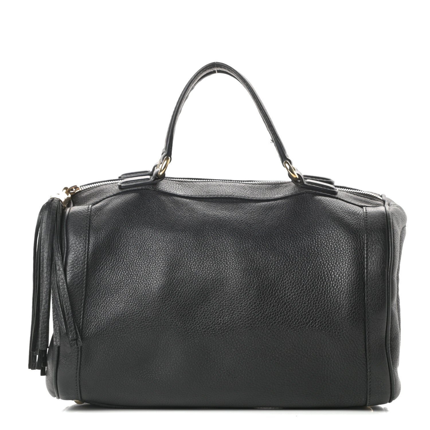 Gucci Pebbled Calfskin Medium Soho Boston Black 1 of 17