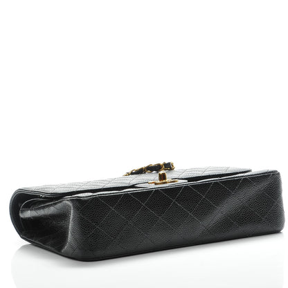Chanel Caviar Quilted Medium Double Flap Black 4 of 8