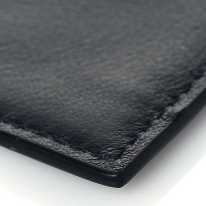 Christian Dior Calfskin Oblique Card Holder Blue 10 of 10