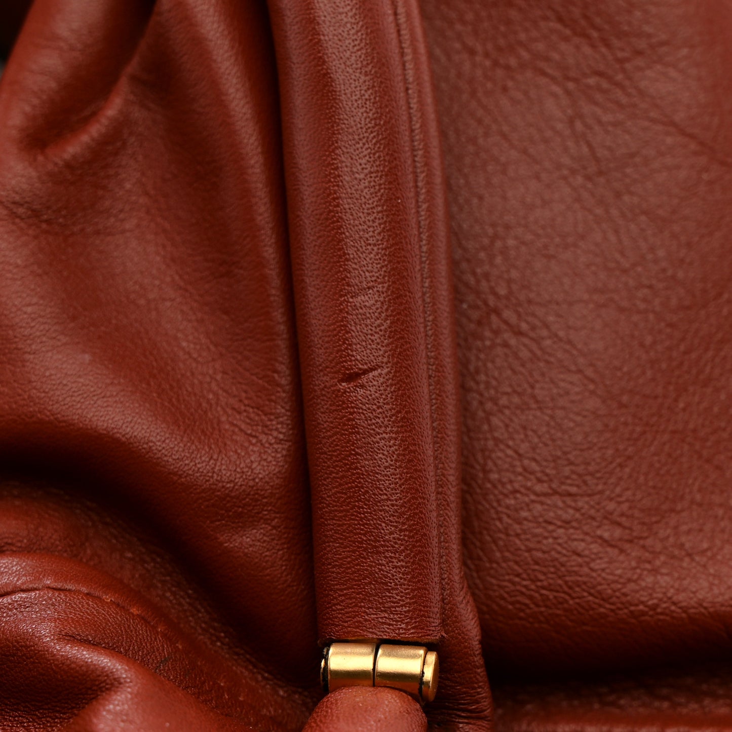 Smooth Butter Calf The Pouch Oversized Clutch Bordeaux