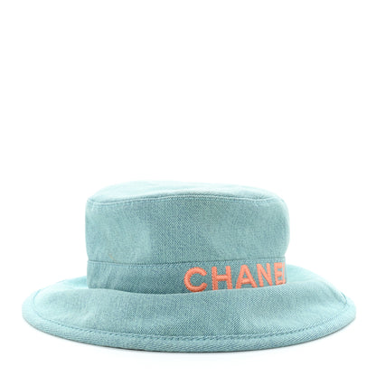 Chanel Denim CC Bucket Hat M Light Blue 4 of 8