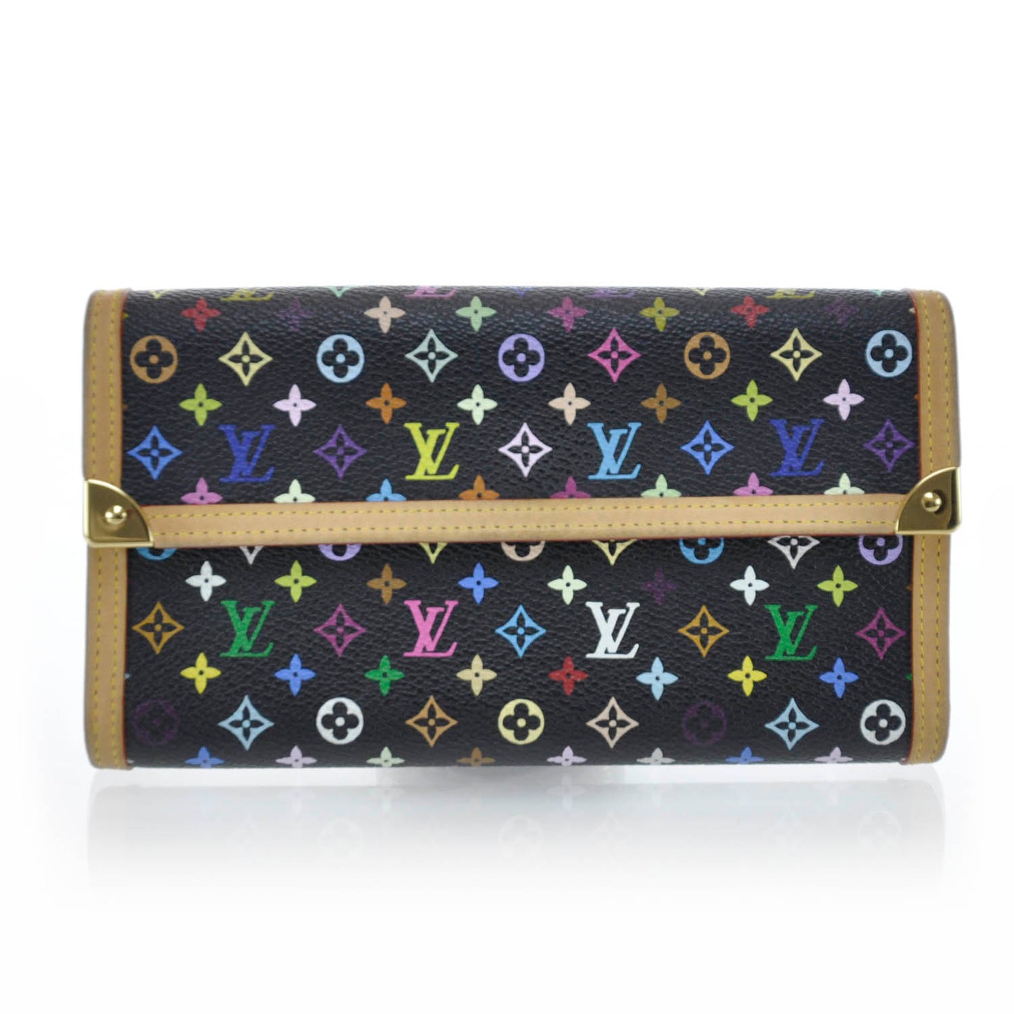 Monogram Multicolor Porte Tresor International Wallet Black