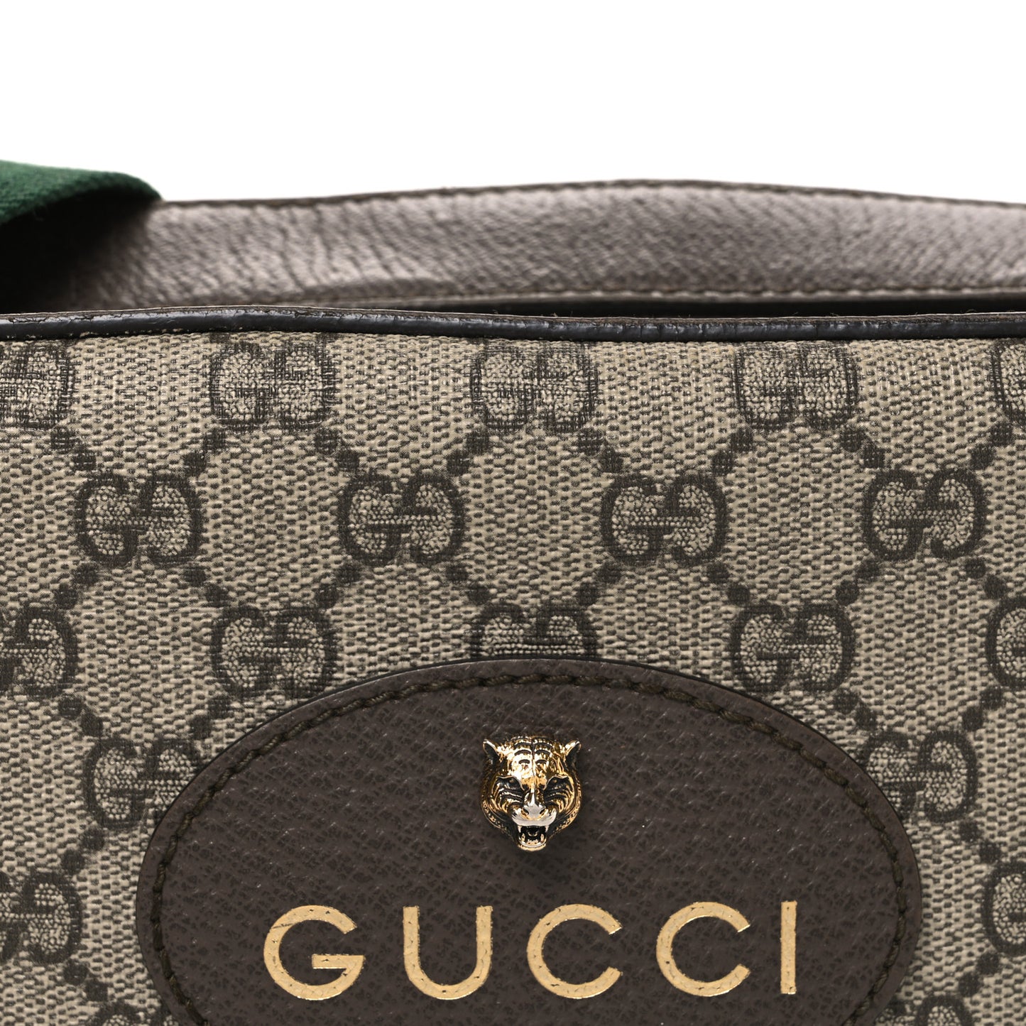 GG Supreme Monogram Web Neo Vintage Shoulder Bag Beige New Acero Crop