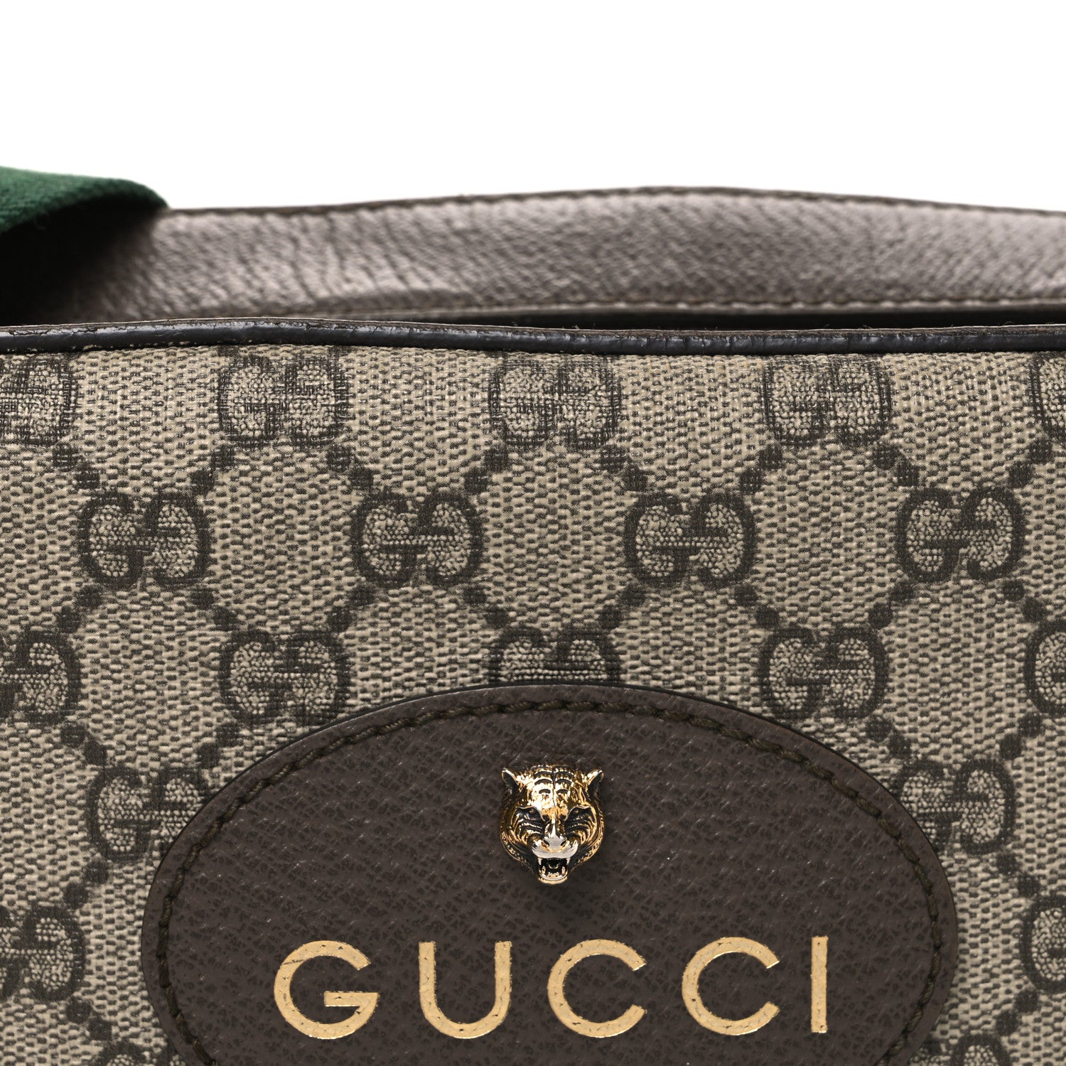 Gucci GG Supreme Monogram Web Neo Vintage Shoulder Bag Beige New Acero Crop 8 of 12