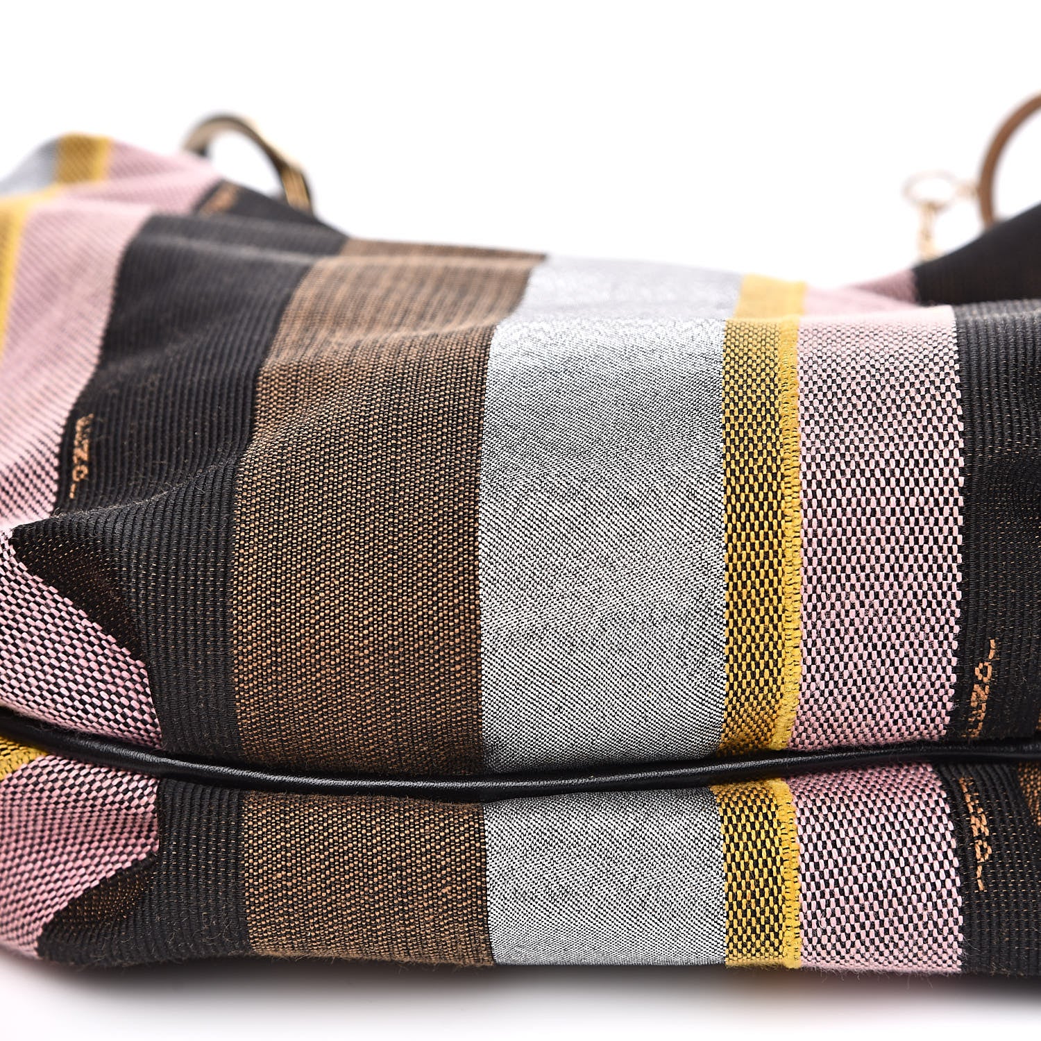 Fendi Pequin Small Chef Chain Hobo Multicolor Rosa Black 9 of 10