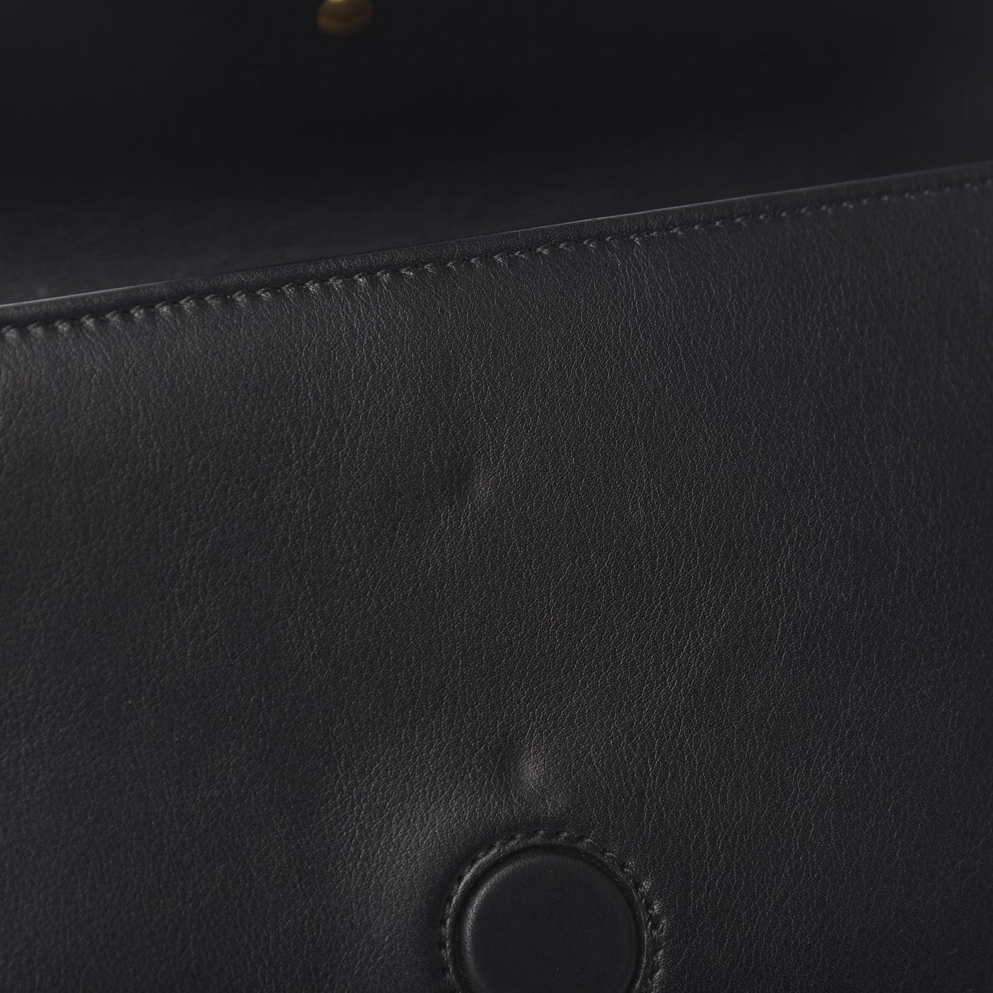Calfskin Pearly GG Marmont Clutch Black
