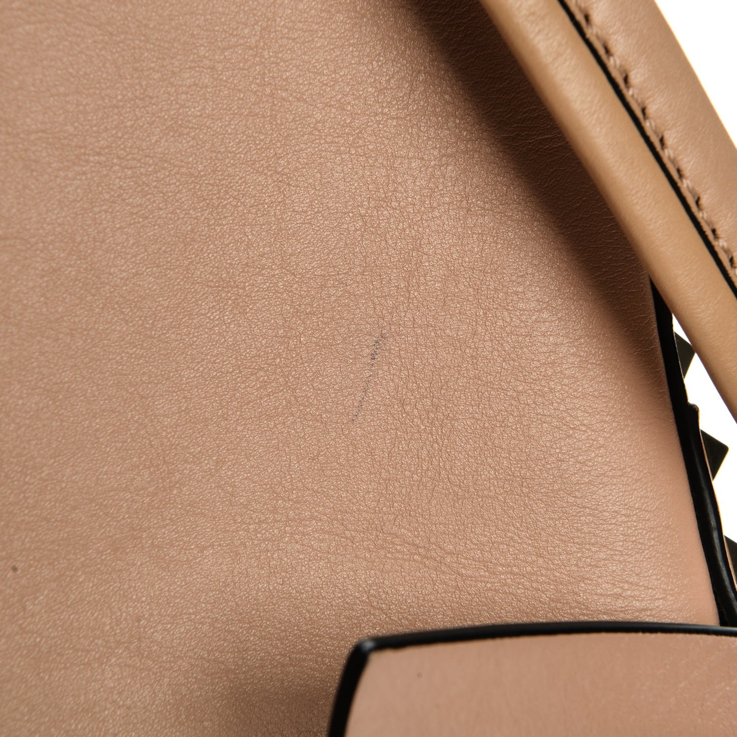 Calfskin Mini Rockstud Backpack Soft Noisette