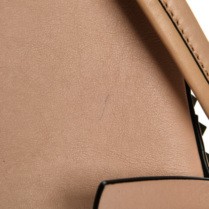 Valentino Garavani Calfskin Mini Rockstud Backpack Soft Noisette 7 of 8