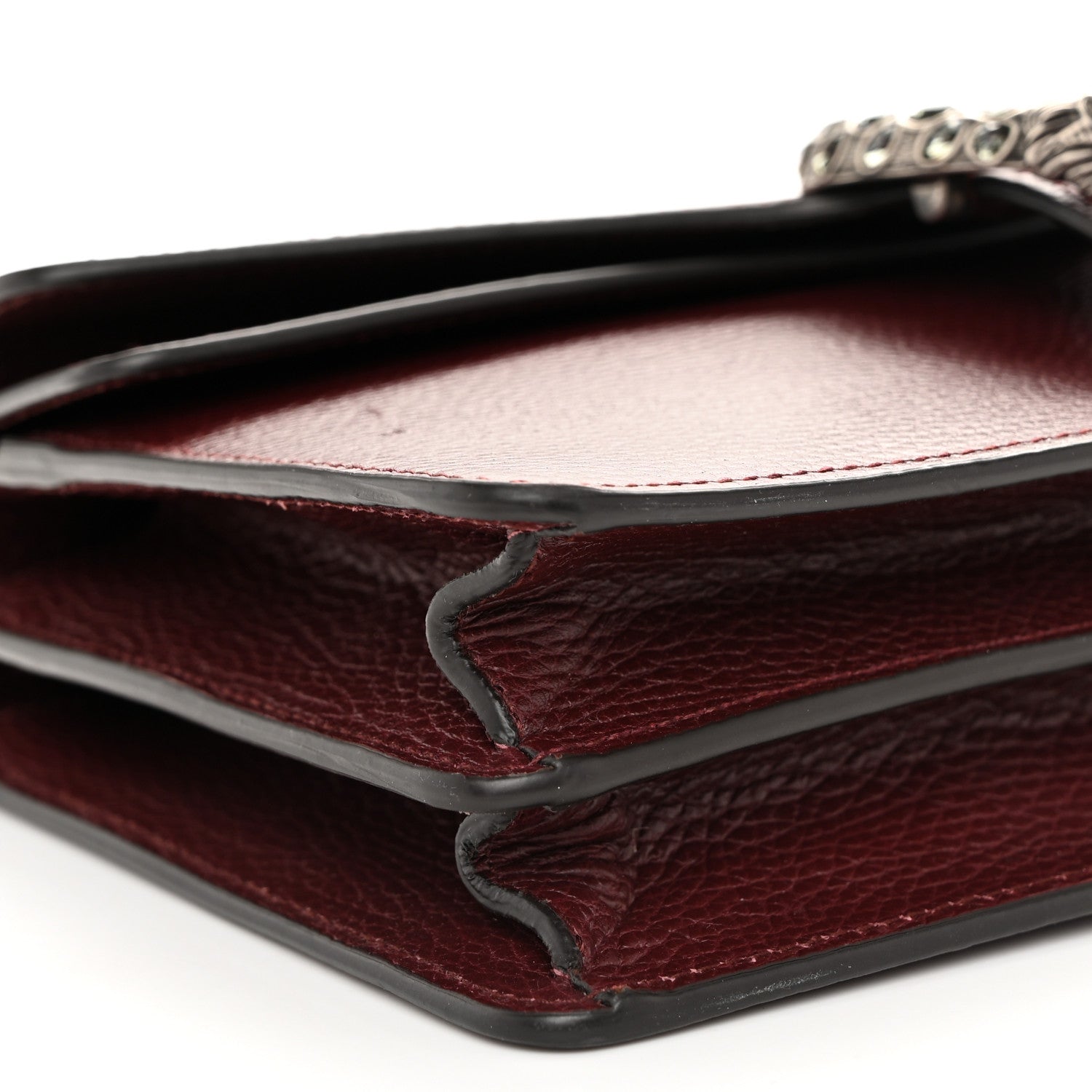 Gucci Dollar Calfskin Crystal Small Dionysus Shoulder Bag Vintage Bordeaux 9 of 14