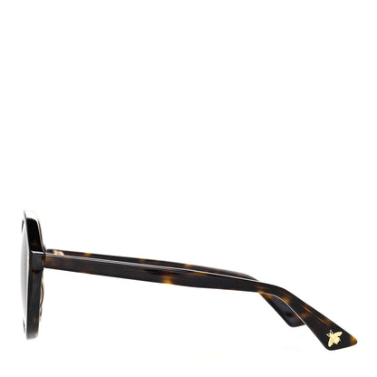 Gucci Acetate Round Sunglasses GG0023S Tortoise 3 of 7
