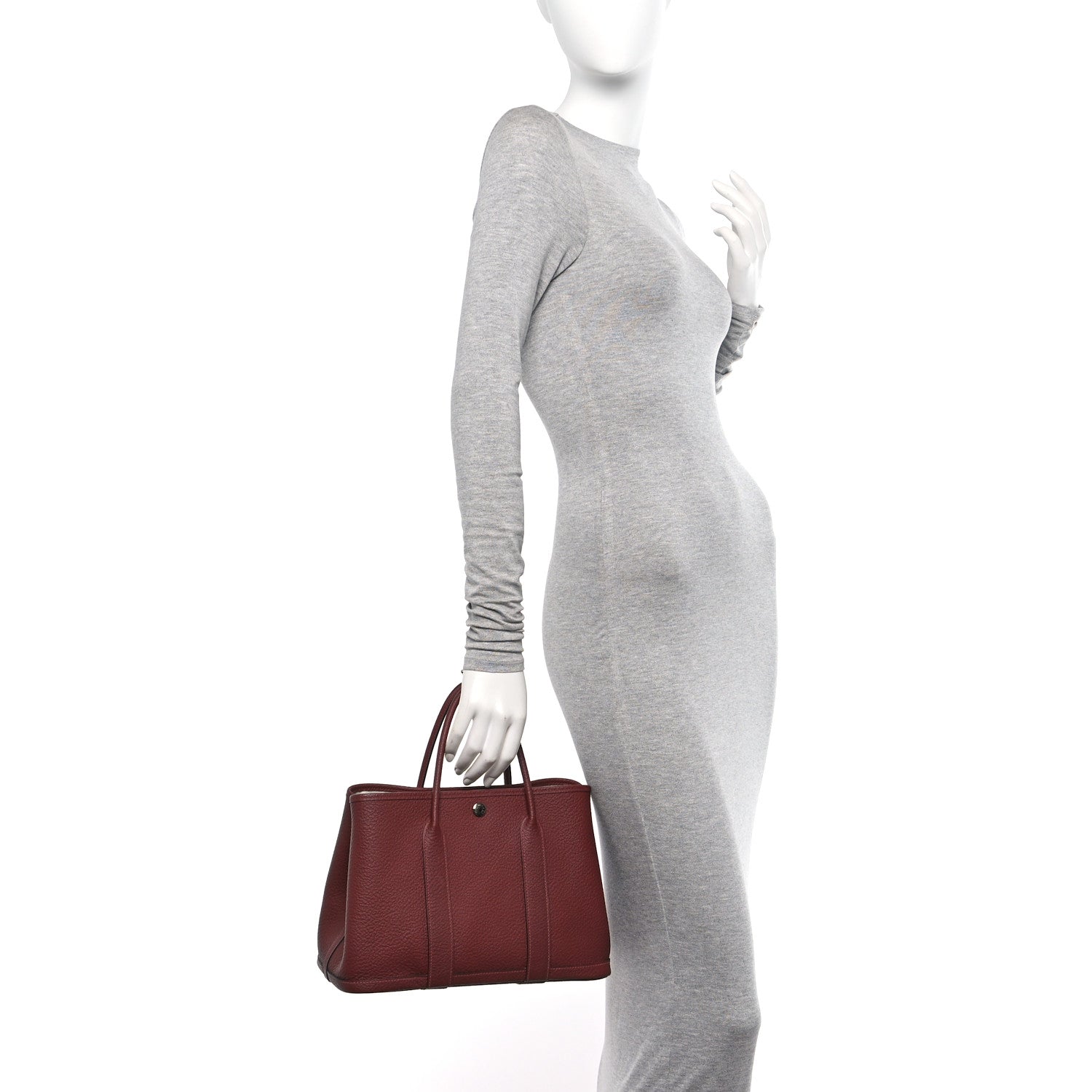 Hermes Vache Country Garden Party 30 TPM Rouge H 2 of 9