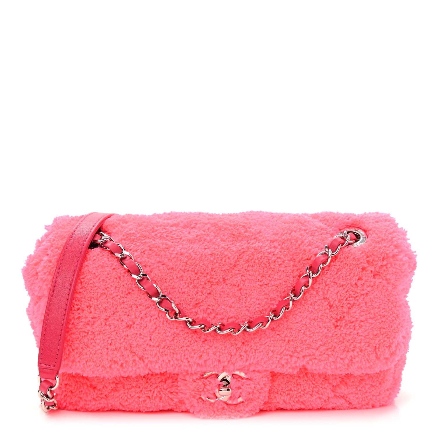 Chanel Lambskin Calfskin Mixed Fibers Quilted Medium Flap Pink 1 of 11
