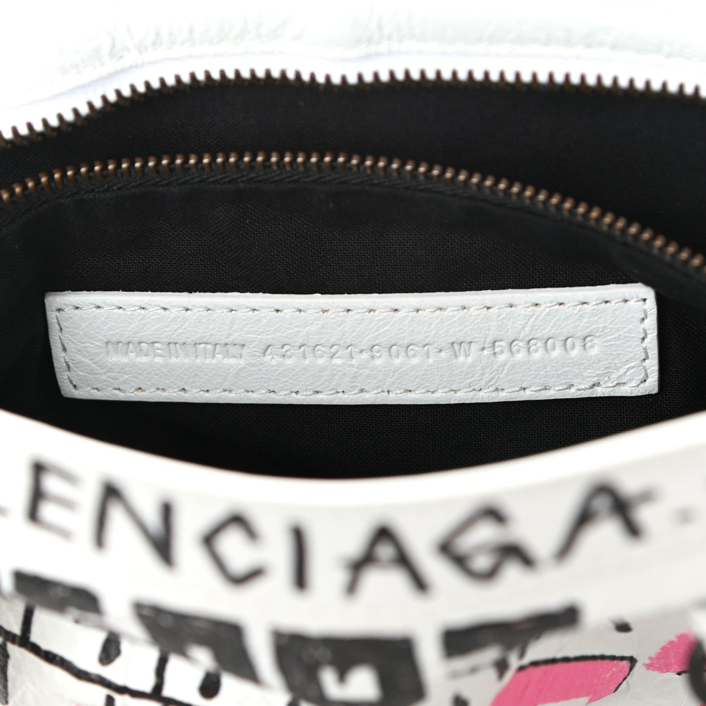 Agneau Graffiti All Over Classic Hardware S City White Multicolor