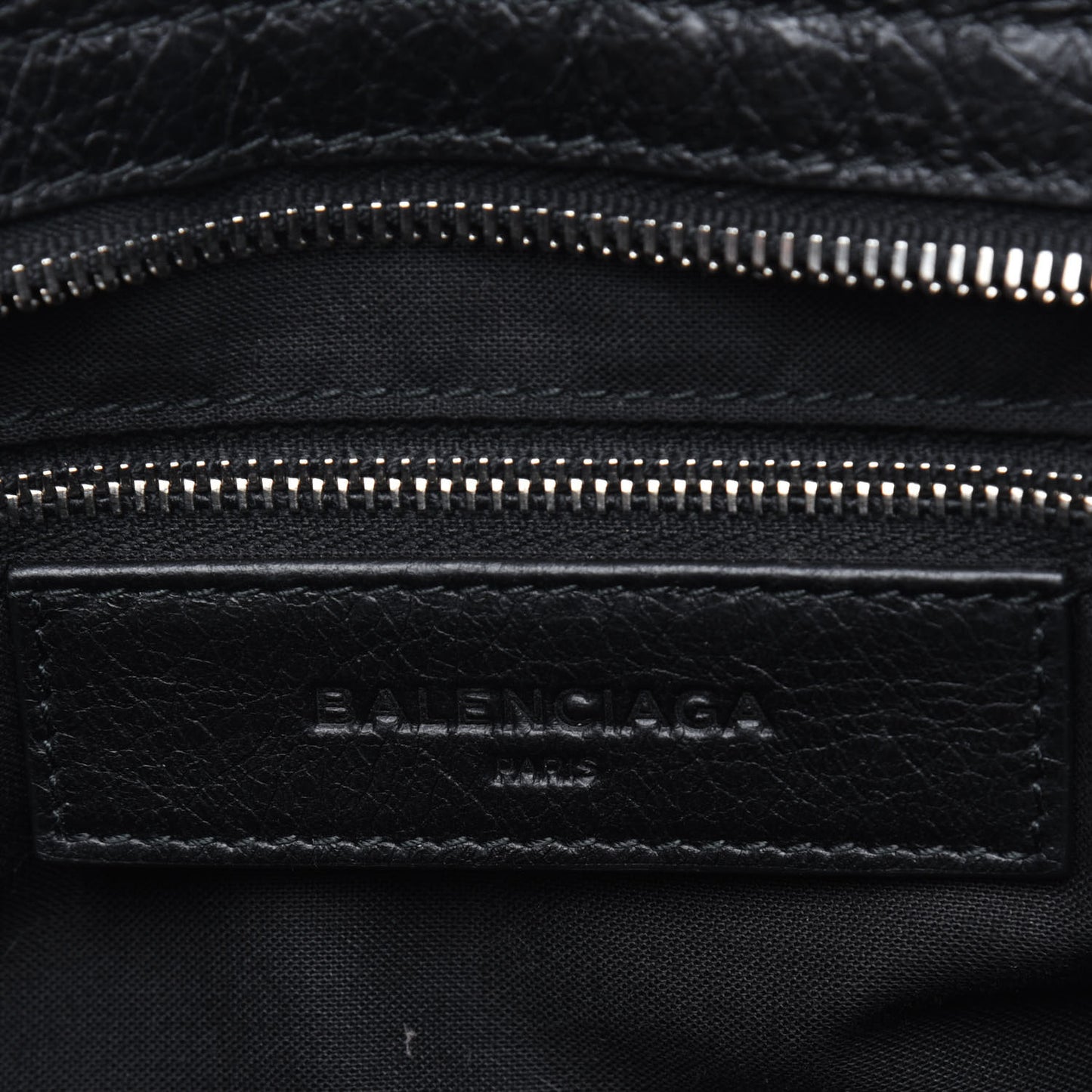 Agneau Classic Silver Hardware S City Black