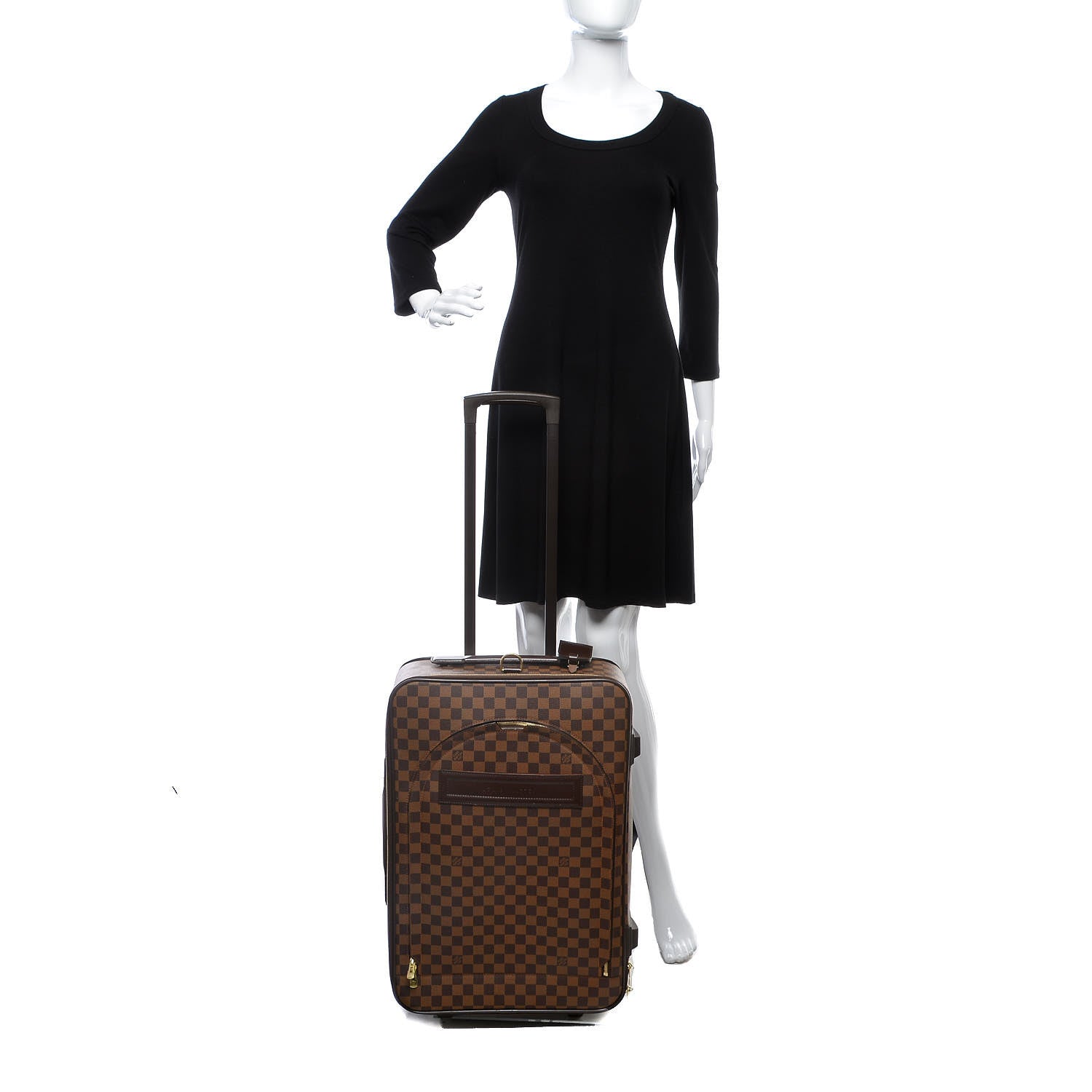 Louis Vuitton Damier Ebene Pegase 55 Rolling Luggage 2 of 14