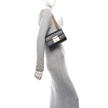 Gucci Guccissima Small Padlock Shoulder Bag Black 2 of 11