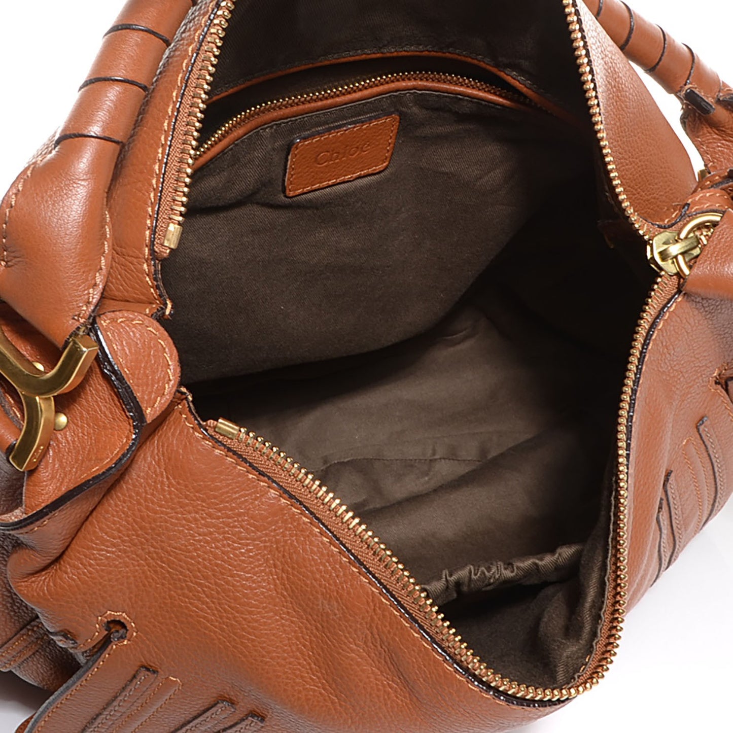 Calfskin Large Marcie Hobo Tan