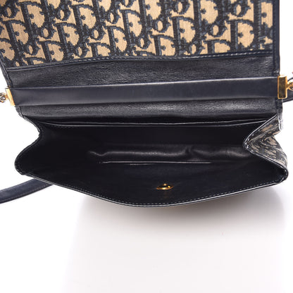 Christian Dior Monogram Flap Navy Blue 5 of 16