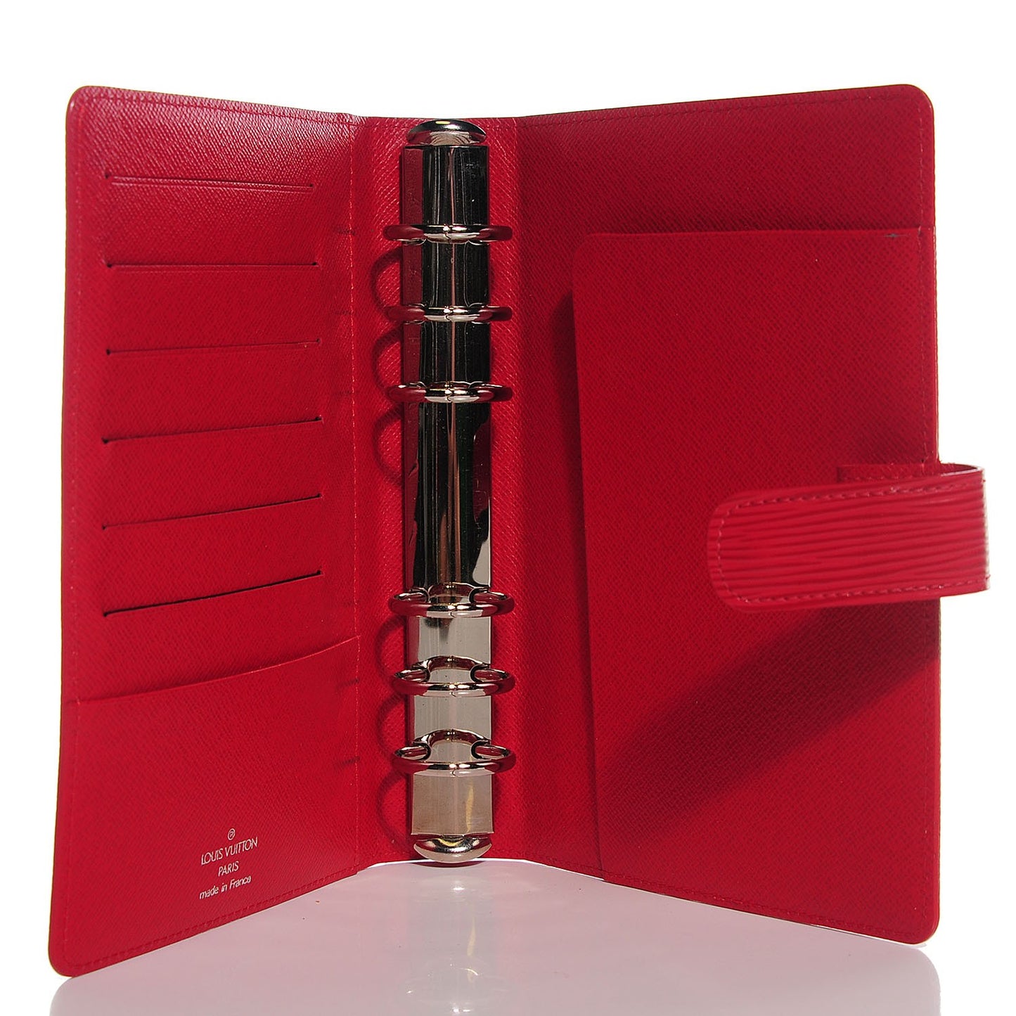 Epi Medium Ring Agenda Cover Rouge
