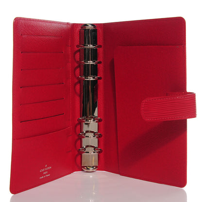 Louis Vuitton Epi Medium Ring Agenda Cover Rouge 12 of 14