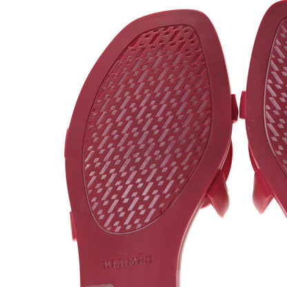 Hermes Rubber Aloha Sandals 37 Rose Baie 8 of 11