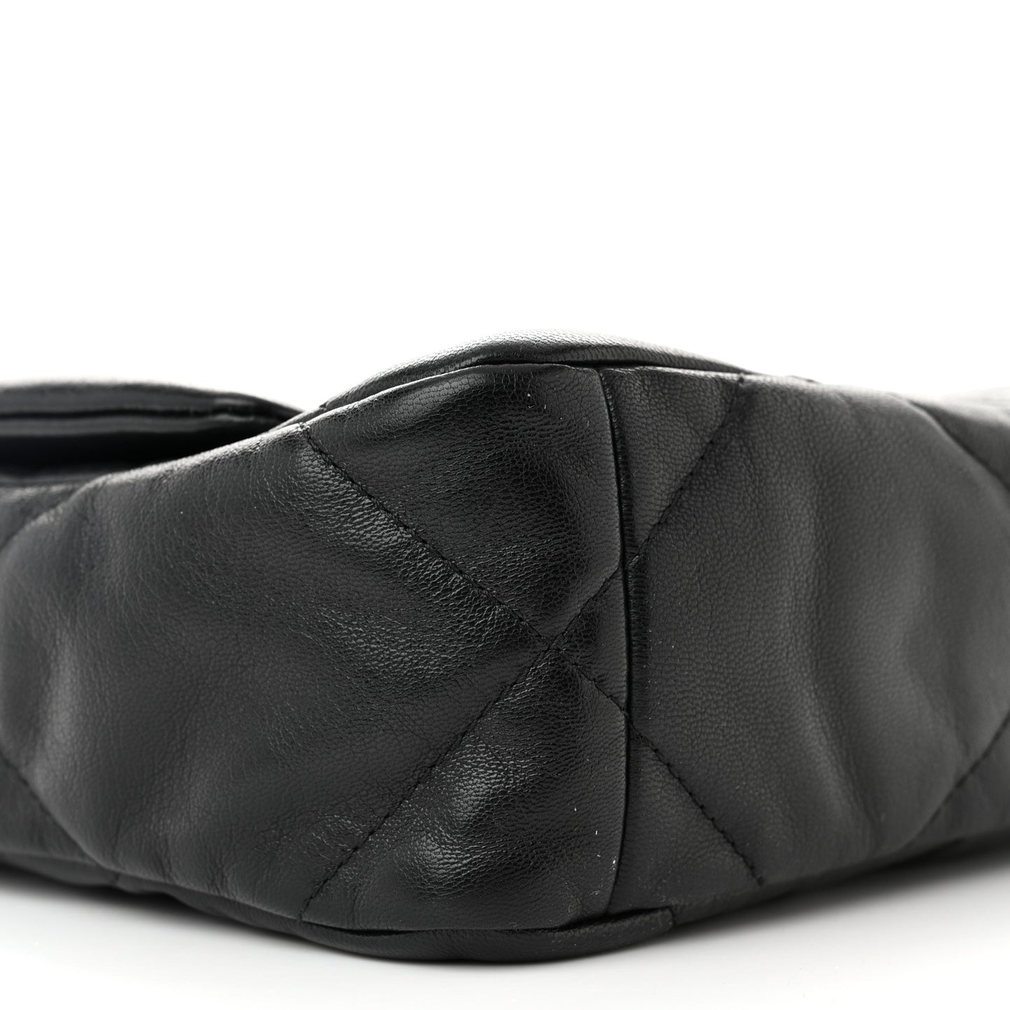Goatskin Quilted Medium Chanel 19 Flap Black
