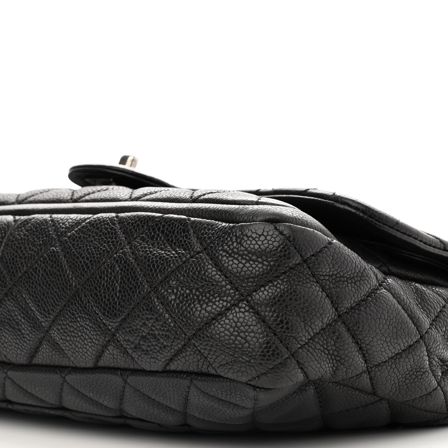 Chanel Caviar Quilted Large Now and Forever Flap Black 10 of 11