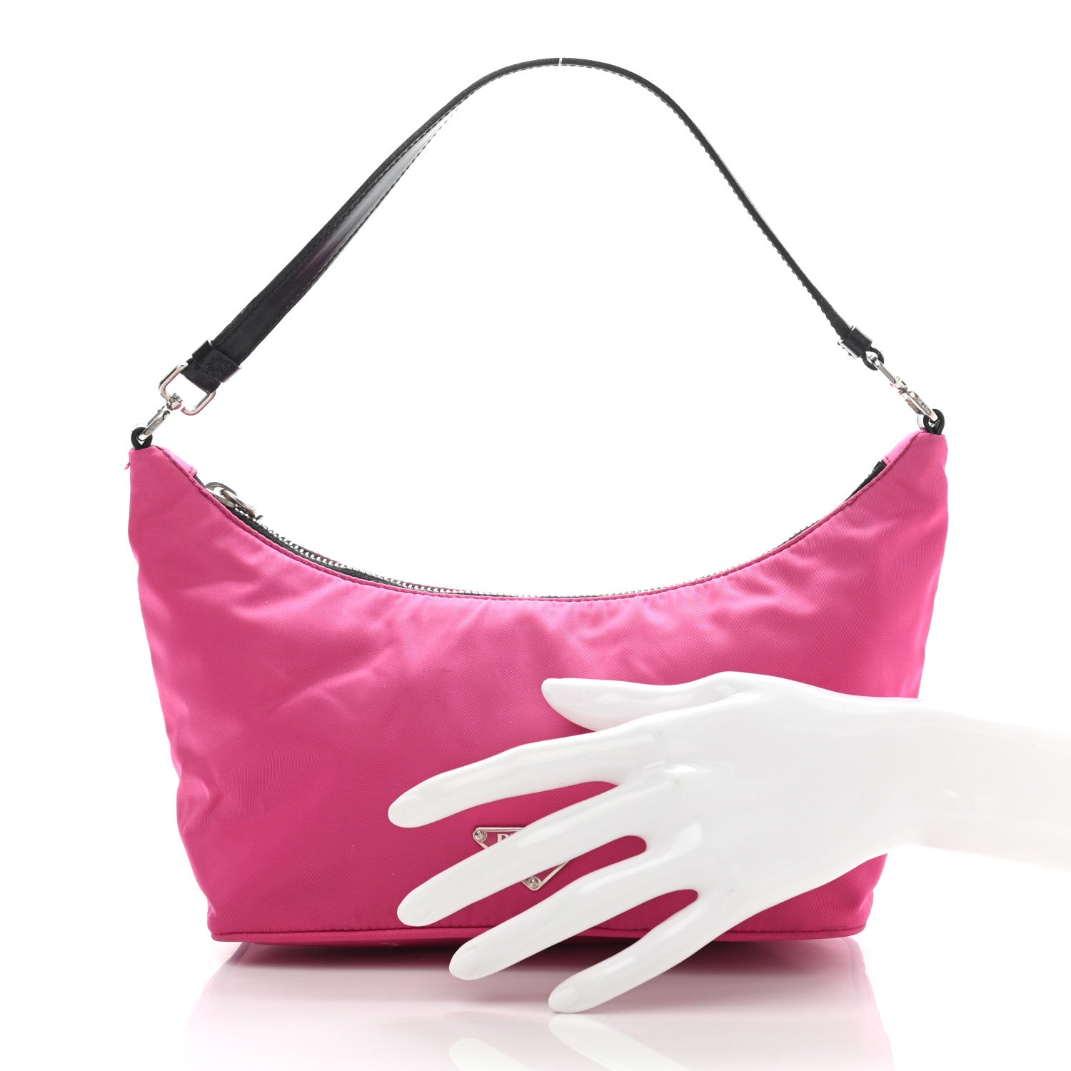 Prada Tessuto Sirio Pochette Fuxia 2 of 10