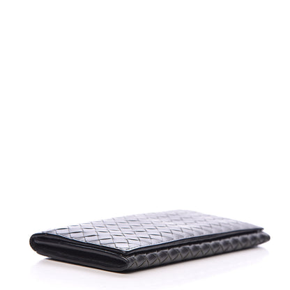 Bottega Veneta Nappa Intrecciato Long Bi-Fold Wallet Dark Grey 4 of 6
