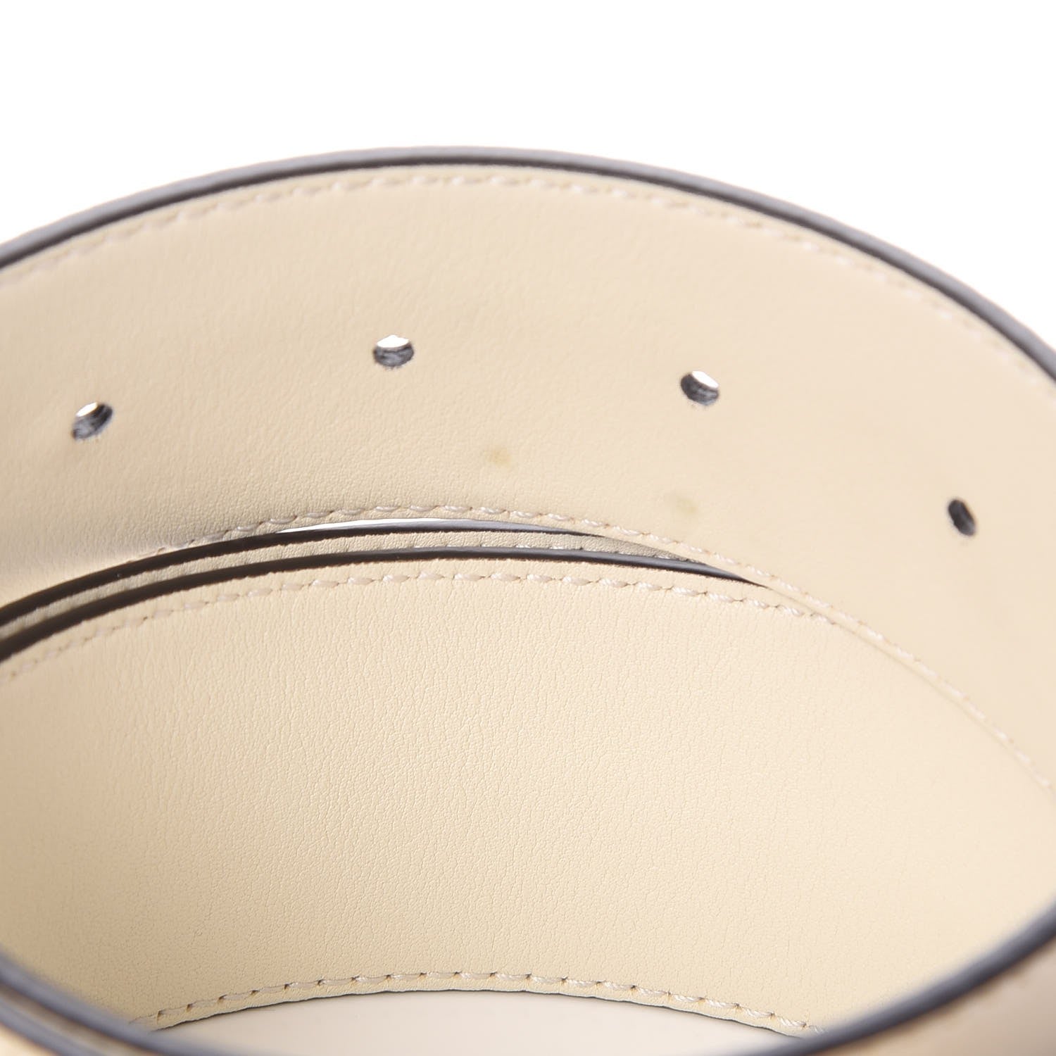 Gucci Calfskin Double G 40mm Belt 90 36 Mystic White 6 of 8