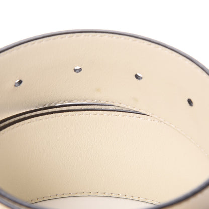 Gucci Calfskin Double G 40mm Belt 90 36 Mystic White 6 of 8