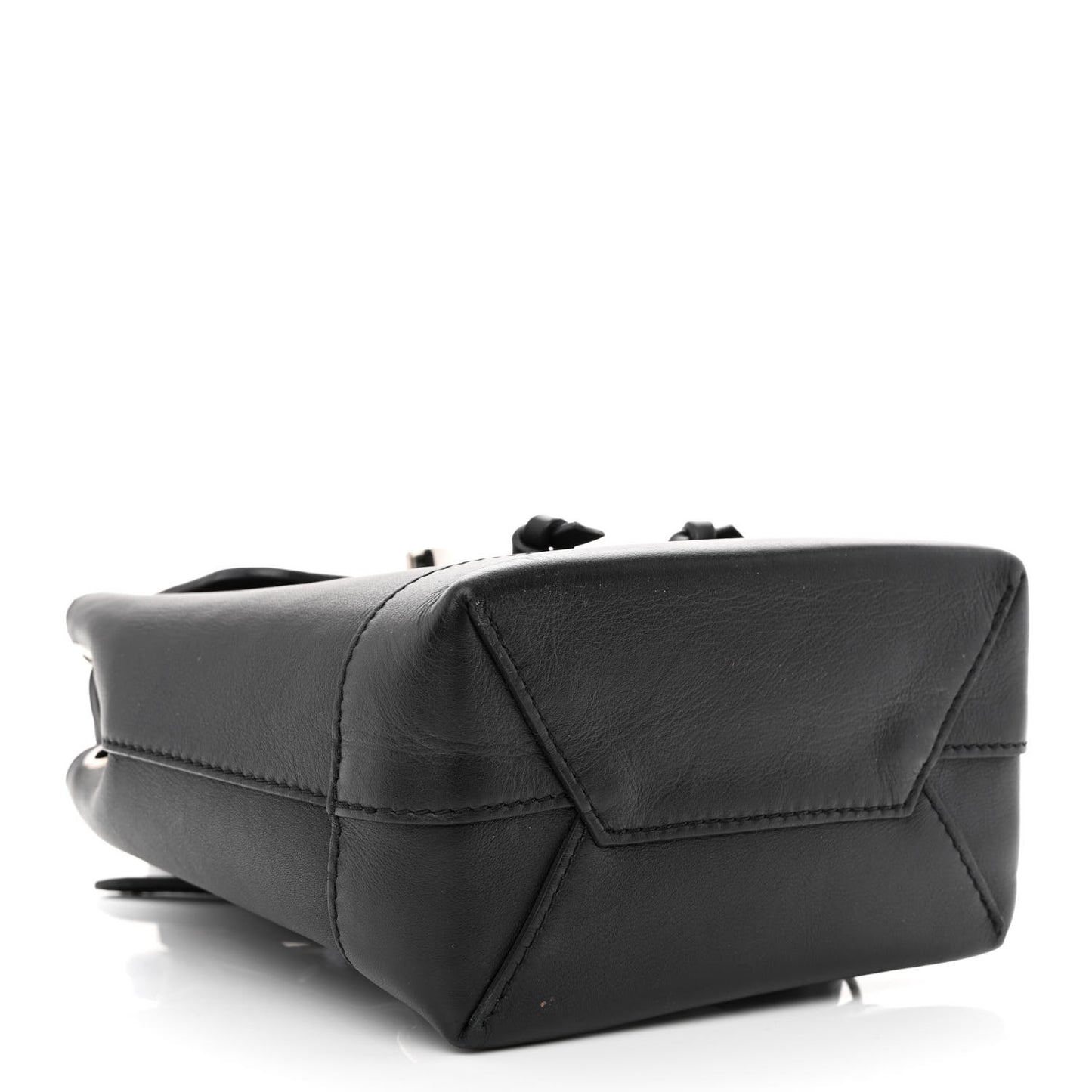 Soft Calfskin Pins My Lockme Mini Backpack Black