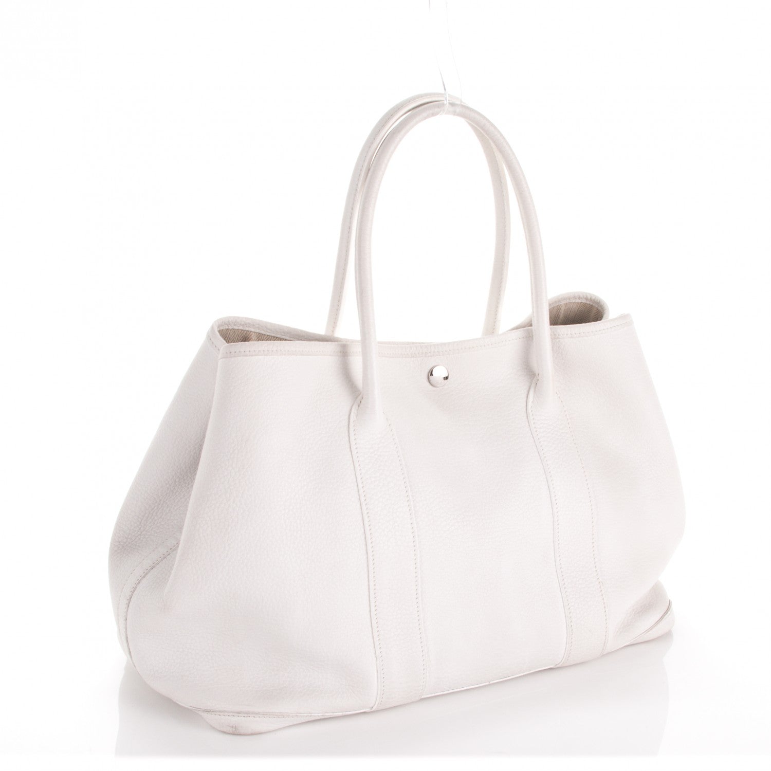Hermes Negonda Garden Party Tote 36 MM White 4 of 12