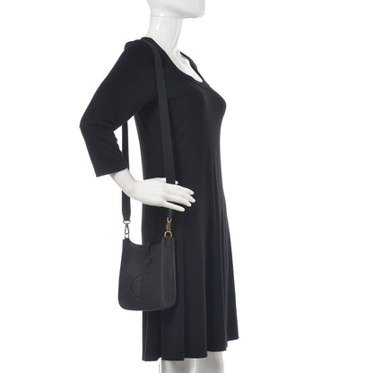 Hermes Taurillon Clemence Evelyne TPM Black 2 of 11