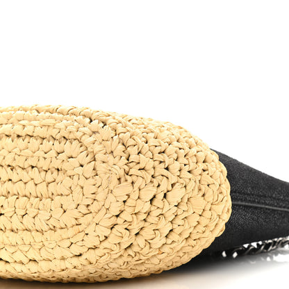 Stella McCartney Shaggy Deer Raffia Mini Shoulder Bag Black 8 of 8