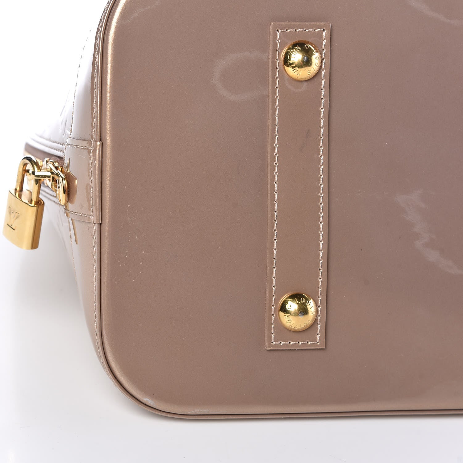 Louis Vuitton Vernis Alma GM Beige Poudre 10 of 14
