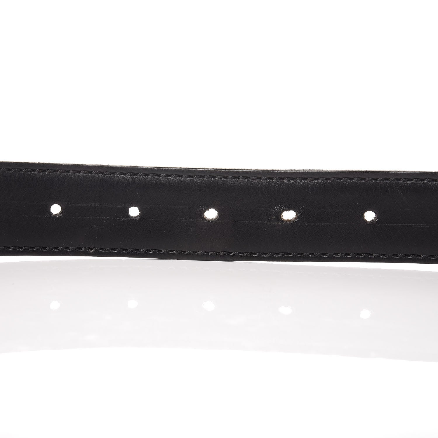 Fendi Coated Canvas Enamel Granite Monster Eyes Buckle Belt Black Multicolor 7 of 11