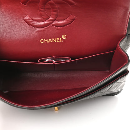 Chanel Lambskin Quilted Medium Double Flap Black 5 of 10