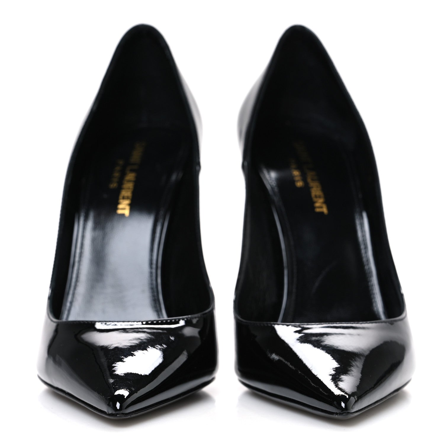 Saint Laurent Patent Calfskin Zoe 105 Pumps 38 Black 3 of 11
