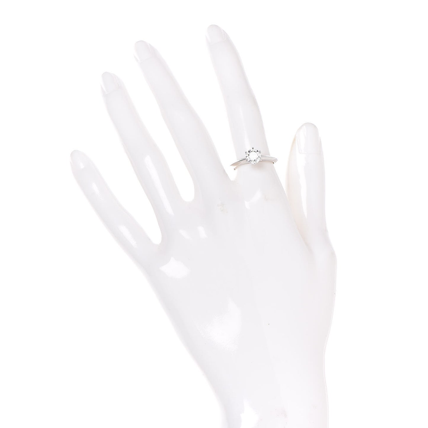 Platinum Diamond .86ct Solitaire Engagement Ring 51 5.75