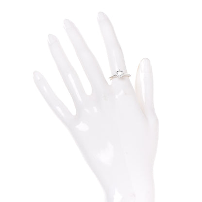 Tiffany Platinum Diamond .86ct Solitaire Engagement Ring 51 5.75 2 of 6