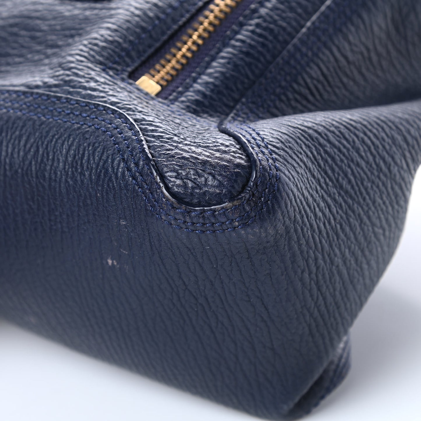 Textured Calfskin Large Pashli Satchel Ink