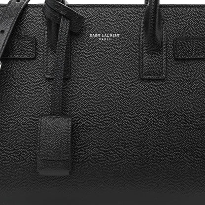 Saint Laurent Grained Calfskin Nano Sac De Jour Black 8 of 10